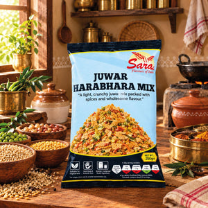Saras Juwar Harabhara Mix 200g | Traditional Indian Savoury Snack Mix
