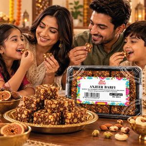Saras Anjeer Barfi 225g | Traditional Indian Fig Sweet | Mithai