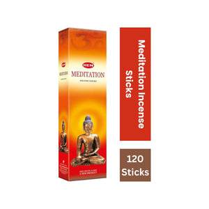 Hem Incense Sticks - Meditation (6 x 20g) -120 Sticks