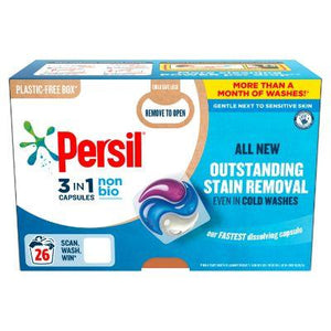 Persil 3 in 1 Non Bio Washing Capsules 26 Washes
