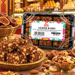 Saras Anjeer Barfi 225g | Traditional Indian Fig Sweet | Mithai