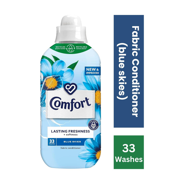Comfort Fabric Conditioner Blue Skies 33 Wash - 990ml