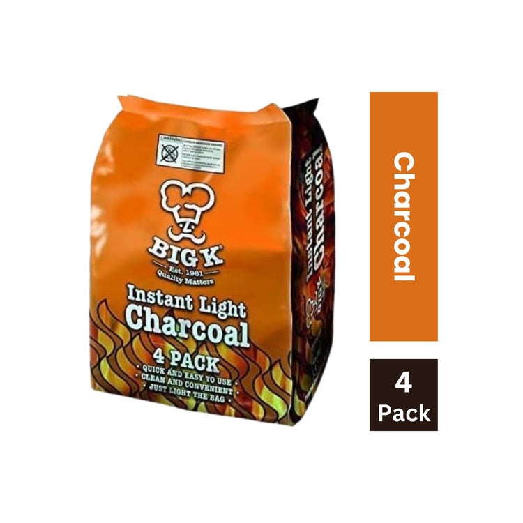 Big K  Lumpwood Charcoal, 4 x 1kg
