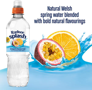 Radnor Splash 12 x 500ml - Orange & Passion Fruit