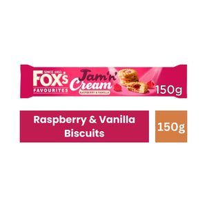 Fox's Favourites Jam 'n' Cream Raspberry & Vanilla Biscuits 150g
