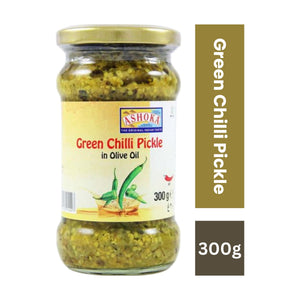 Ashoka Green Chili Pickle In Olive Oil 300g
