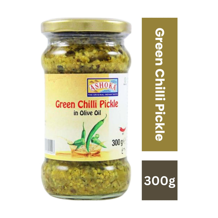 Ashoka Green Chili Pickle In Olive Oil 300g