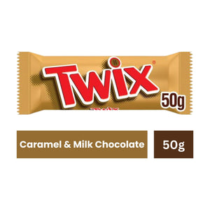 Twix Caramel & Milk Chocolate Fingers Biscuit Snack Bar - 50g