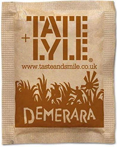 Tate & Lyle Demerara Sugar – 1000 × 2.5 g Sachets (2.5 kg) - SACHET
