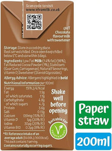 VIVA Chocolate Flavour Milk (27 x 200ml)