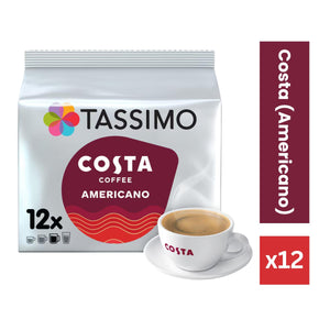 Tassimo Costa Americano Coffee Pods x12
