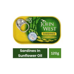 John West Sardines in Sunflower Oil 120g