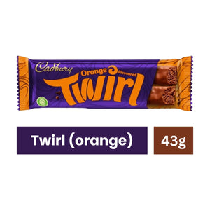 Cadbury Twirl Orange Chocolate Bar - 43g