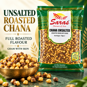 Saras Roasted Chana Unsalted 1Kg