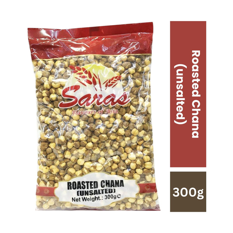 Saras Roasted Chana Unsalted 300G