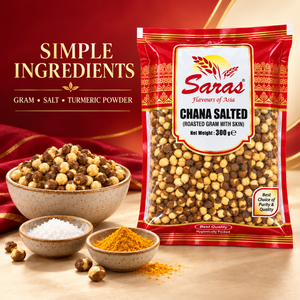 Saras Roasted Chana Salted 300g