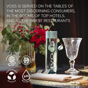 Voss Still Natural Artesian Water – 500ml Bottles (Pack of 24) | Premium Glass-Like Taste | BPA-Free Bottles | Refreshing Hydration | Suitable for All Diets