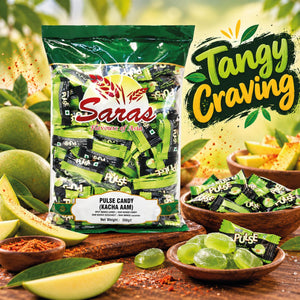 Saras Pulse Candy Kachcha Aam 300g | Raw Mango Flavoured Candy