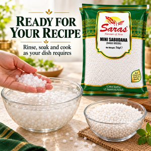 Saras Small Sago Seeds (Sabudana) 1kg