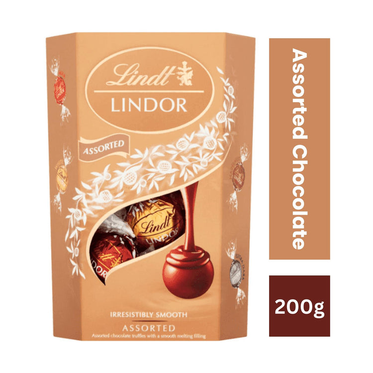 Lindt Lindor Assorted Chocolate Truffles Box - 200g