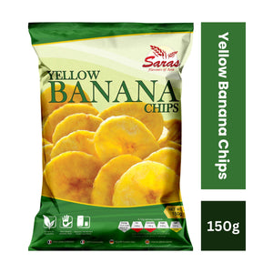 Saras Yellow Banana Chips 150G