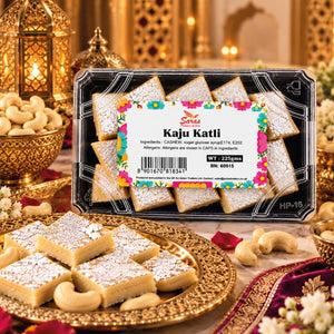 Saras Kaju Katli 225g | Traditional Indian Cashew Sweet | Mithai