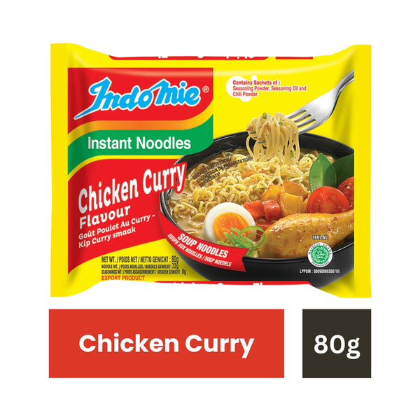 インドミindomie rebus kari ayam 40点袋 Indomie Ayam Kari Chicken Curry Noodles – 40 Pack | Halal
