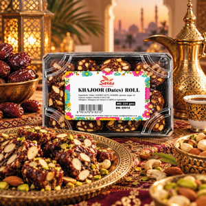 Saras Khajoor Dates Roll 225g | Traditional Indian Date Sweet | Mithai