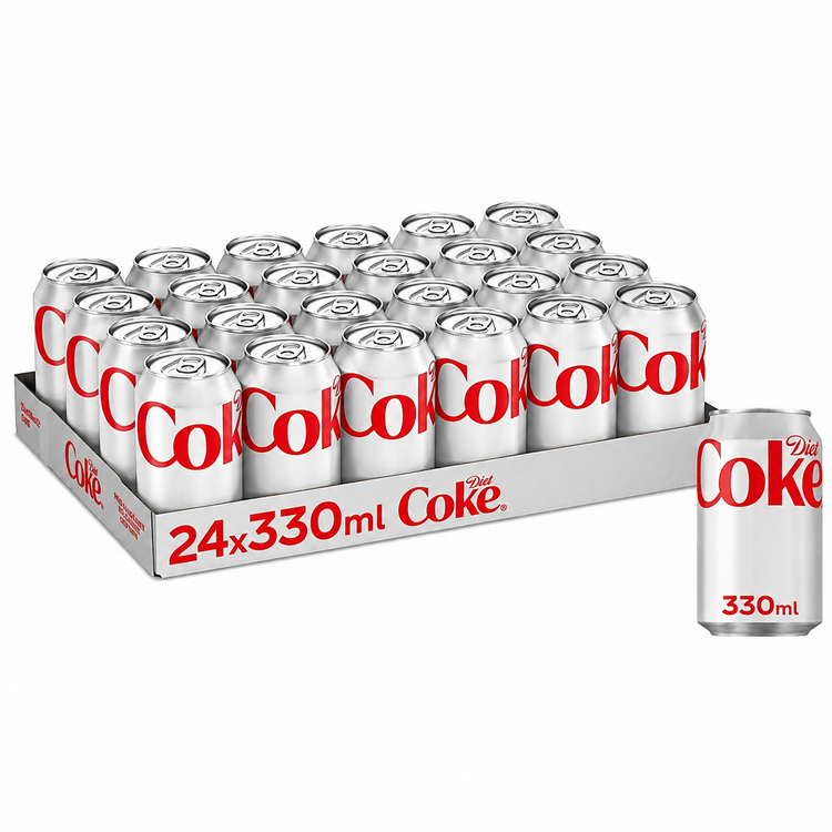 Diet Coke Fizzy Drinks 24 x 330ml Cans
