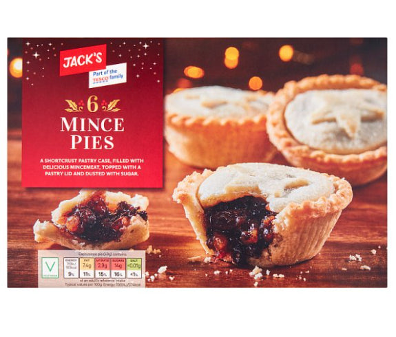 JACK'S 6 Mince Pies - 1 box