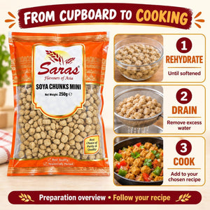 Saras Mini Soya Chunks 250G