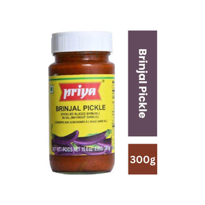 Priya Brinjal Pickle (Without Garlic) 300g
