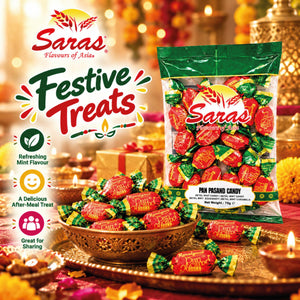 Saras Pan Pasand Candy 75g | Paan Flavoured Indian Candy