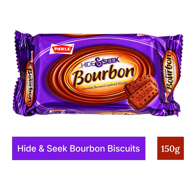 Parle Hide & Seek Bourbon Biscuits 150g | Chocolate Cream Biscuits