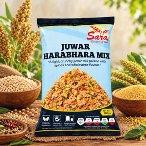 Saras Juwar Harabhara Mix 200g | Traditional Indian Savoury Snack Mix