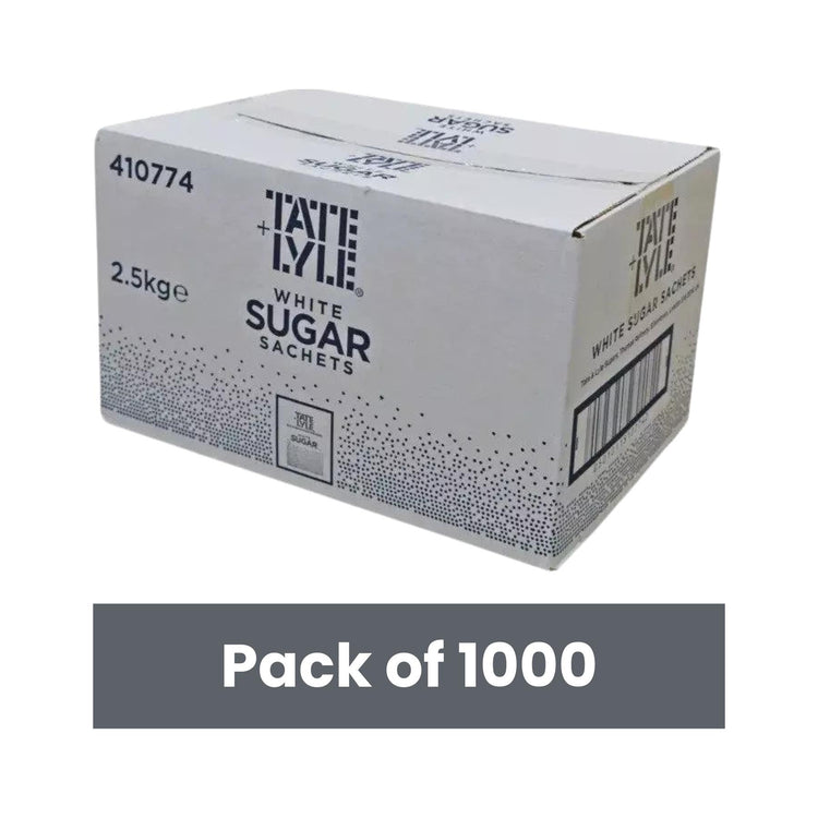 Tate & Lyle White Sugar Sachets – 1000 × 2.5 g Sachets