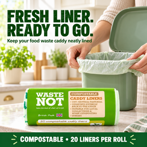 Waste Not - 20 Compostable Caddy Liners