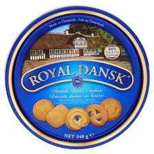 Royal Dansk Danish Butter Cookies – 340g | Classic Assortment in Iconic Blue Tin | Made with Pure Butter | Perfect for Gifting & Sharing | Great for Tea Time, Holidays, Offices, or as a Thoughtful Gift