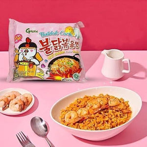 Samyang Hot Carbonara Chicken Ramen 140g – Box of 40 Packs (Creamy & Spicy Korean Noodles)