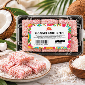 Saras Coconut Barfi 225g | Traditional Indian Coconut Sweet | Mithai