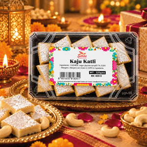 Saras Kaju Katli 225g | Traditional Indian Cashew Sweet | Mithai
