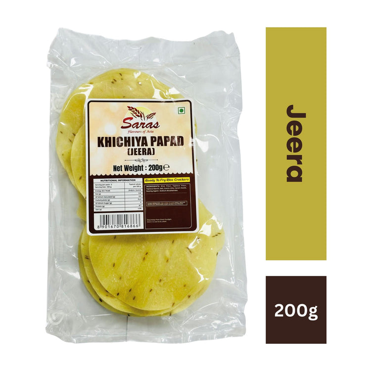 Saras Khichiya Papad Jeera 200G