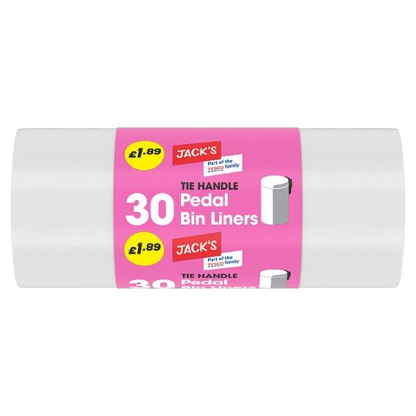 Jack's 30 Tie Handle Pedal Bin Liners