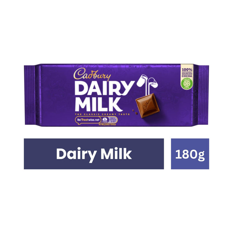 Cadbury Dairy Milk Chocolate Bar - 180g