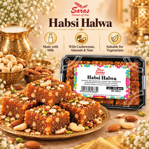 Saras Habshi Halwa 225g | Traditional Indian Black Halwa | Mithai