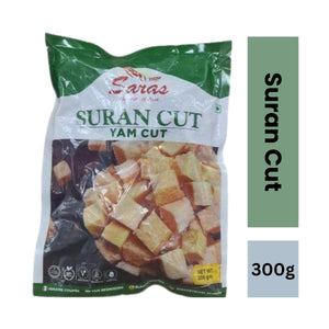 Saras Suran (Yam) Cut - 300g - FROZEN