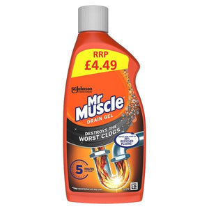 Mr Muscle Drain Gel Plughole Unblocker - 500ml