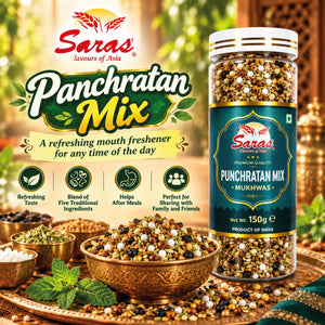 Saras Mukhwas Pancharatna Mix 250g | Indian Mouth Freshener