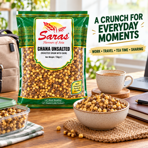 Saras Roasted Chana Unsalted 1Kg