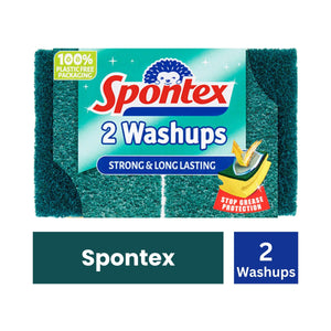 Spontex 2 Washups Sponge Scourers
